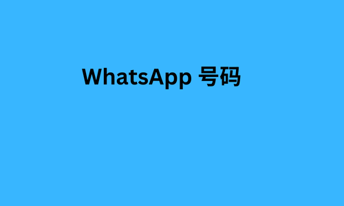 WhatsApp 号码