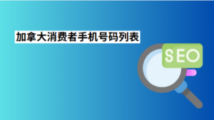 加拿大消费者手机号码列表