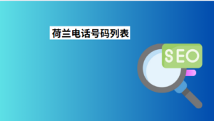 荷兰电话号码列表